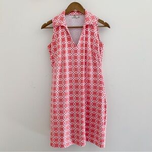 Katherine Way Geometric Print Sleeveless Dress